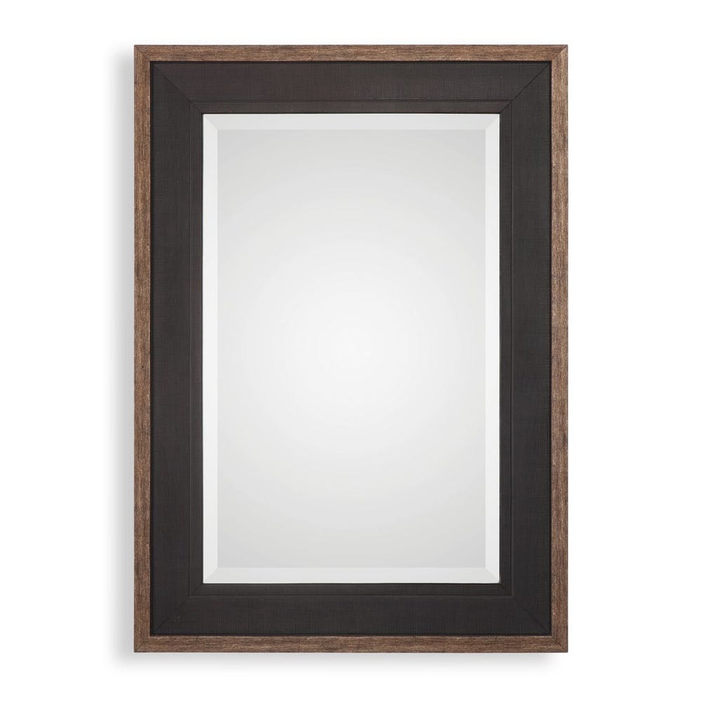 Uttermost Staveley Rustic Black Mirror