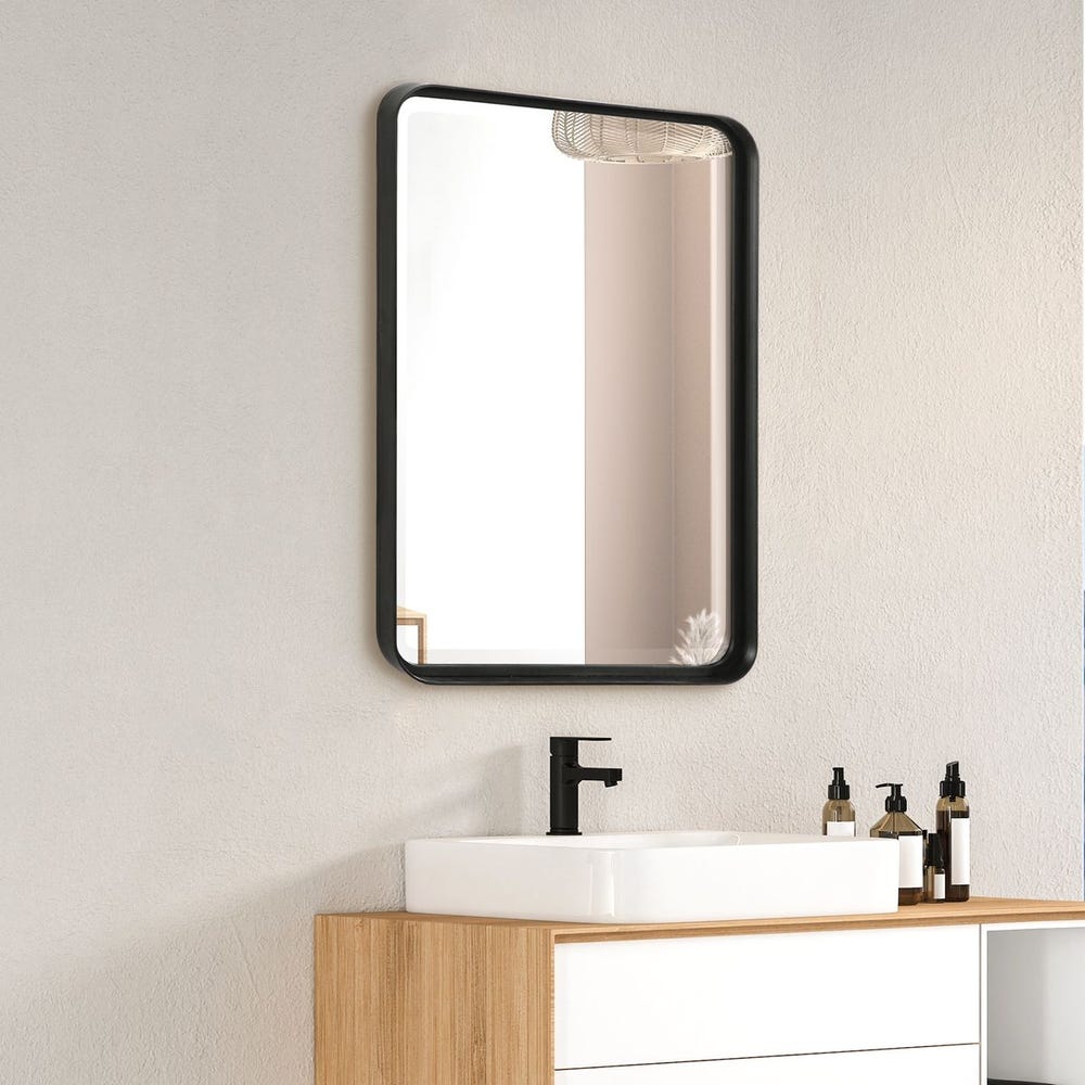 Uttermost Croften Black Vanity Mirror