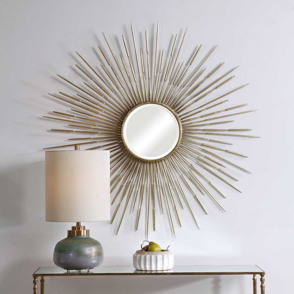 Golden Rays Starburst Mirror by Uttermost