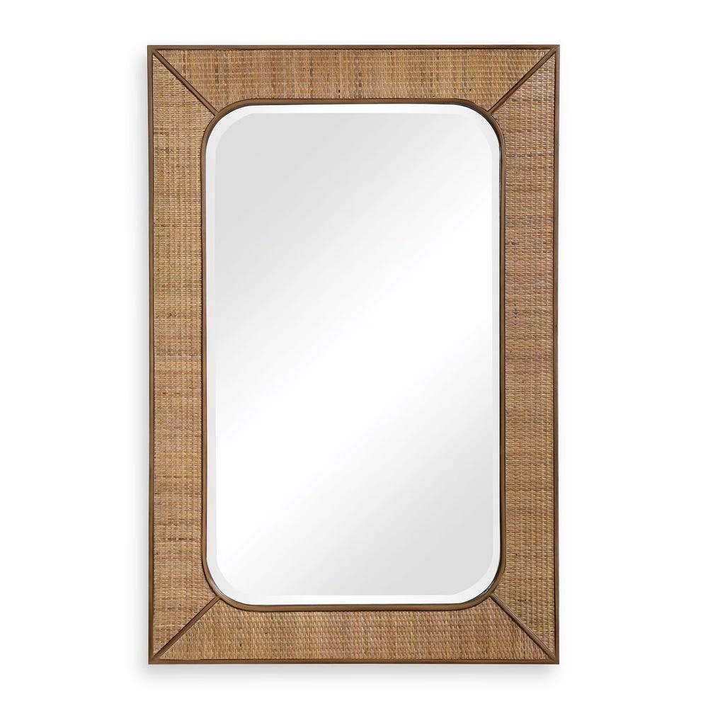 Uttermost Tahiti Rattan Mirror