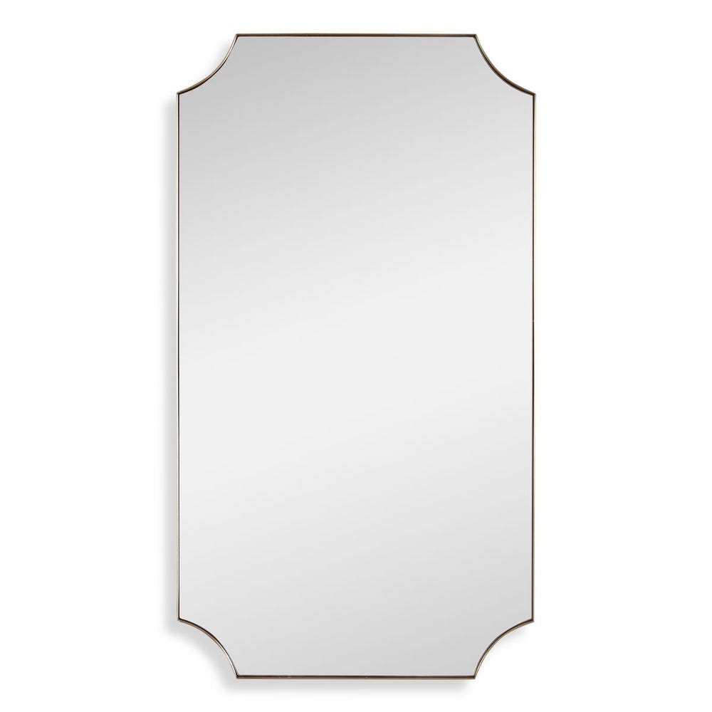 Uttermost Lennox Scalloped Corner Mirror