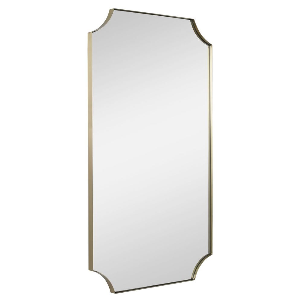 Uttermost Lennox Scalloped Corner Mirror