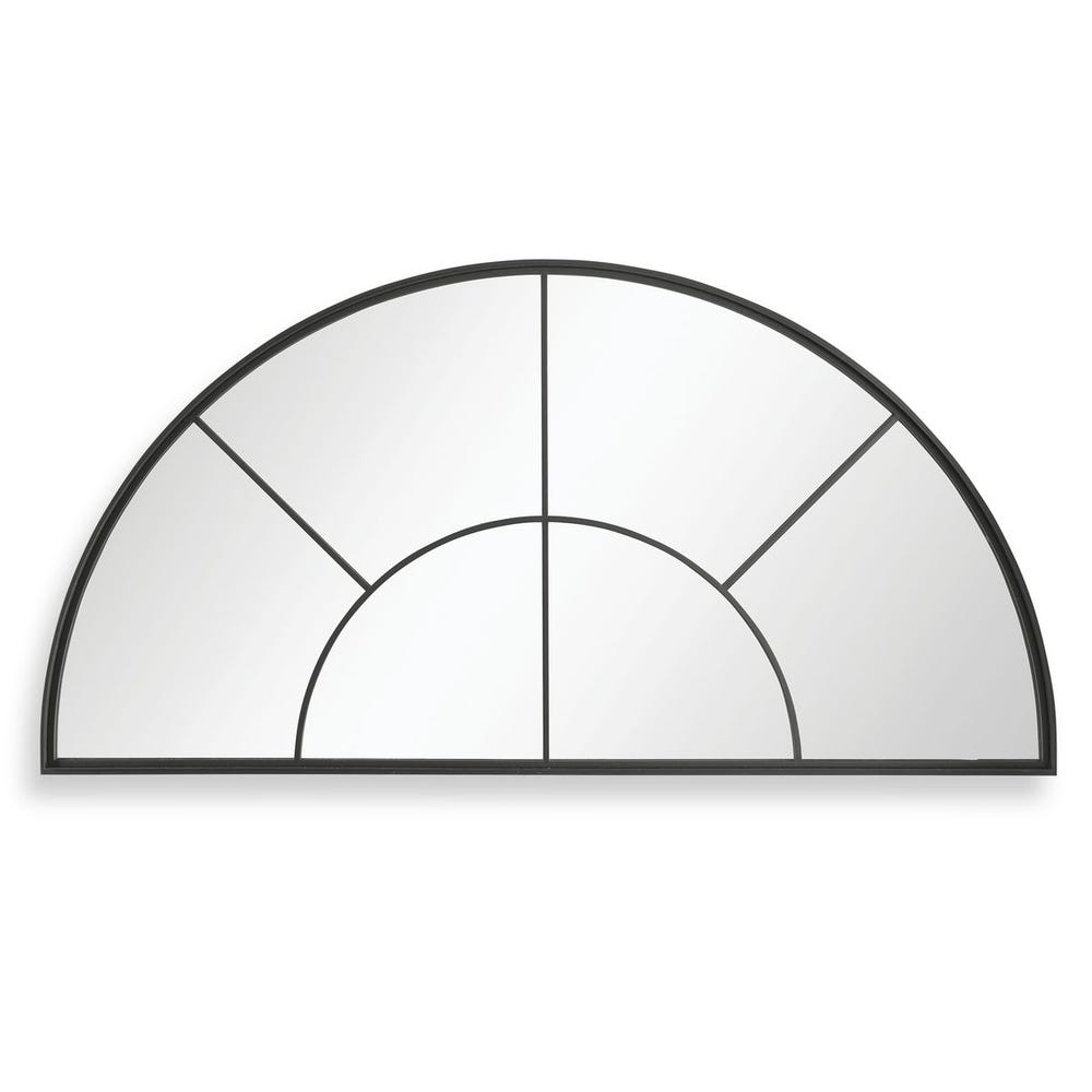 Uttermost Rousseau Iron Window Arch Mirror