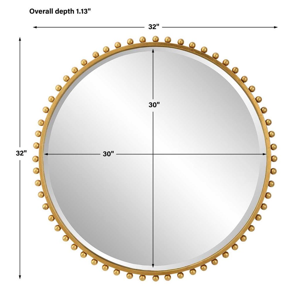 Uttermost Taza Round Mirror