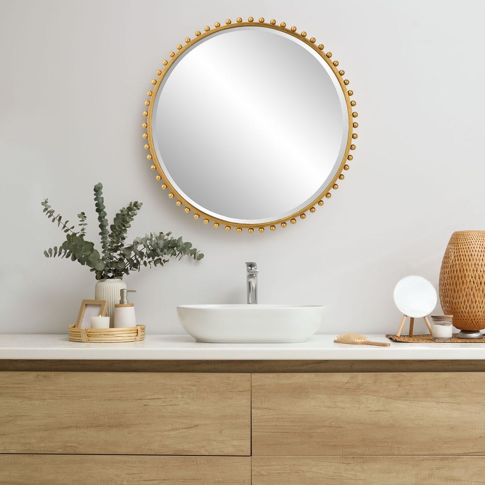 Uttermost Taza Round Mirror