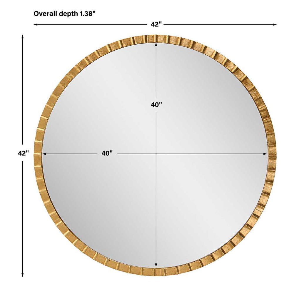 Uttermost Dandridge Round Industrial Mirror