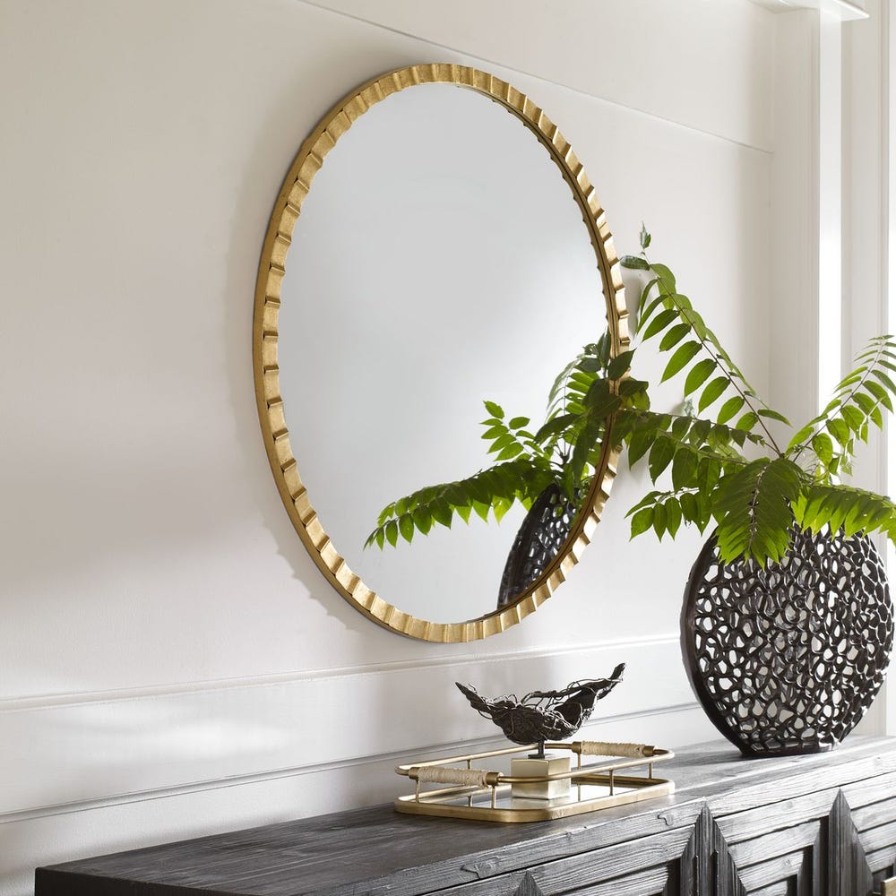 Uttermost Dandridge Round Industrial Mirror
