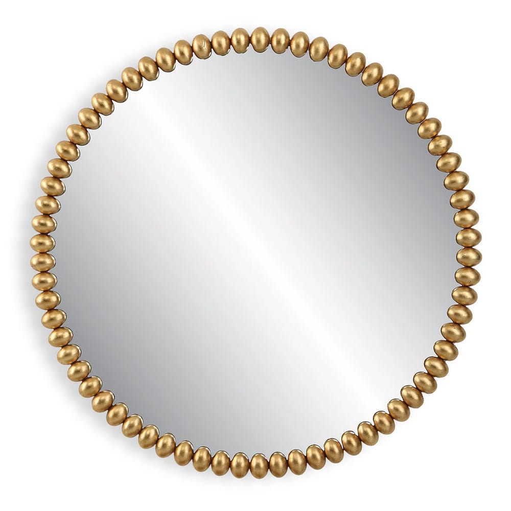 Uttermost Byzantine Round Gold Mirror