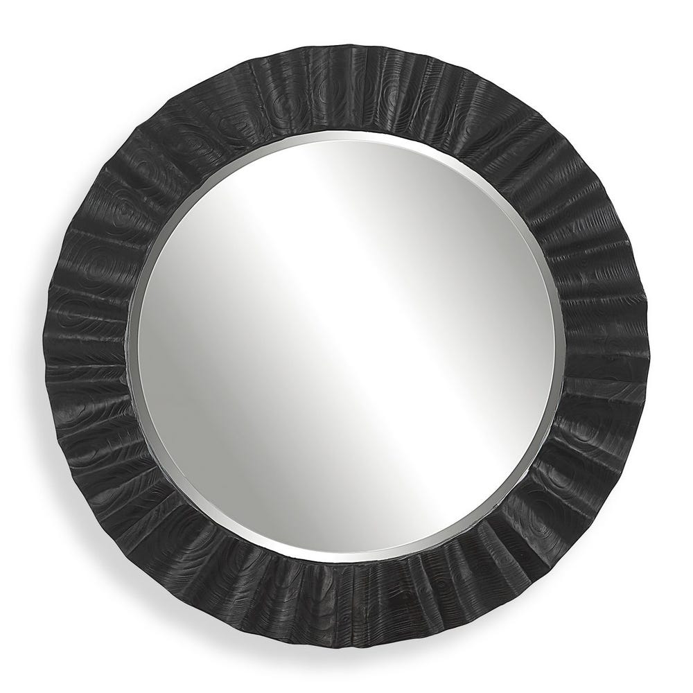 Uttermost Caribou Dark Espresso Round Mirror