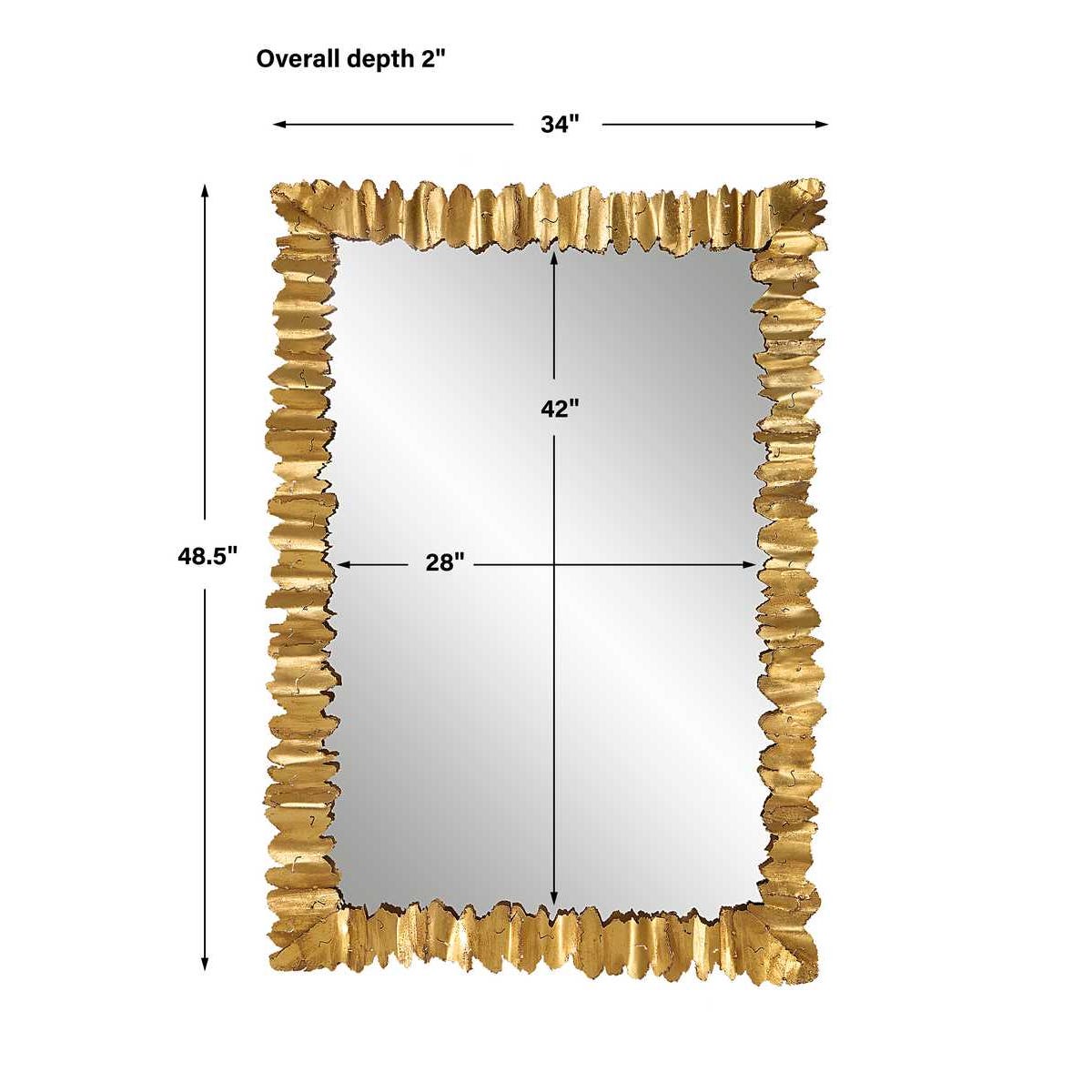 Uttermost Lev Antique Gold Mirror