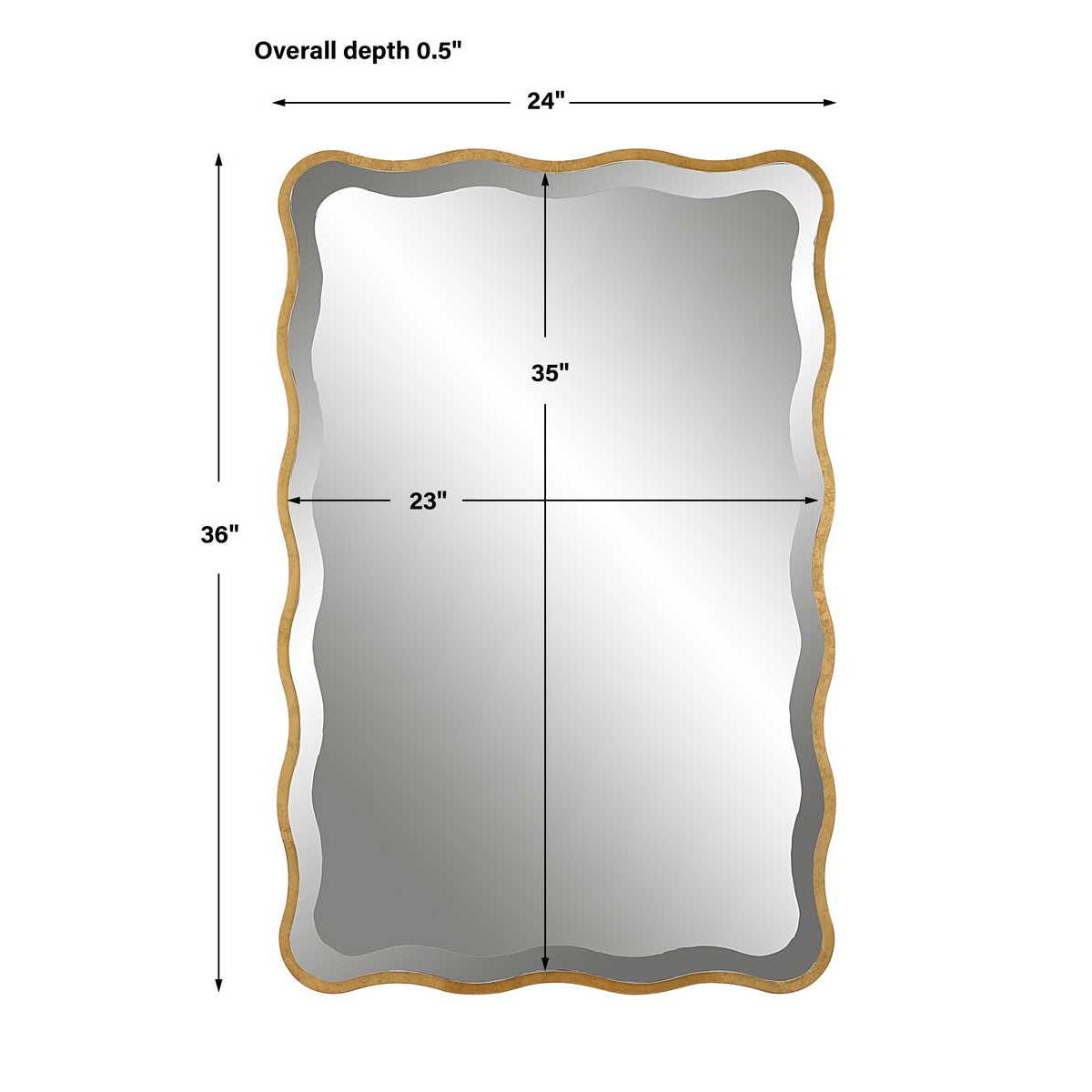 Uttermost Aneta Gold Scalloped Mirror