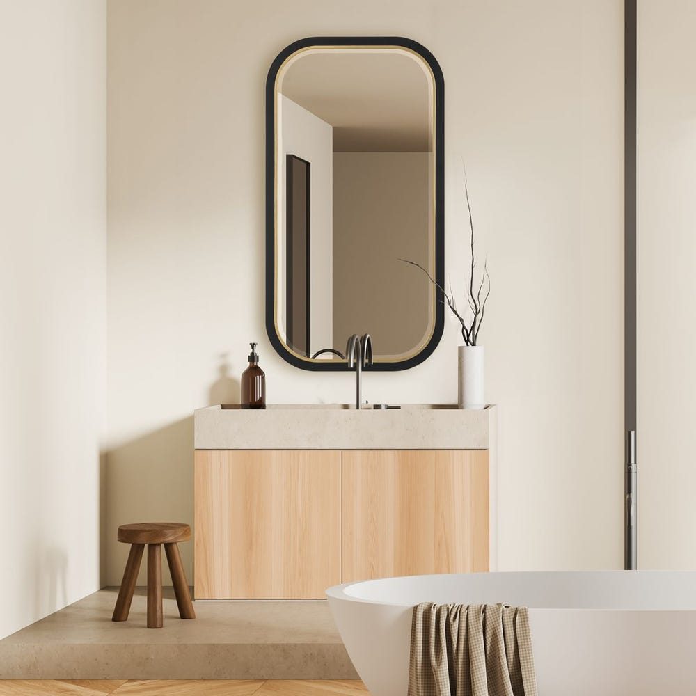 Uttermost Nevaeh Curved Rectangle Mirror