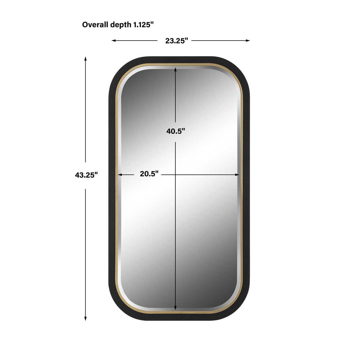 Uttermost Nevaeh Curved Rectangle Mirror