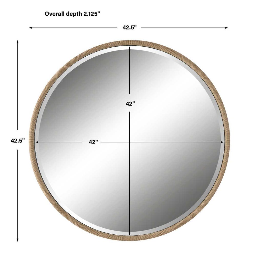 Uttermost Ranchero Natural Rope Round Mirror