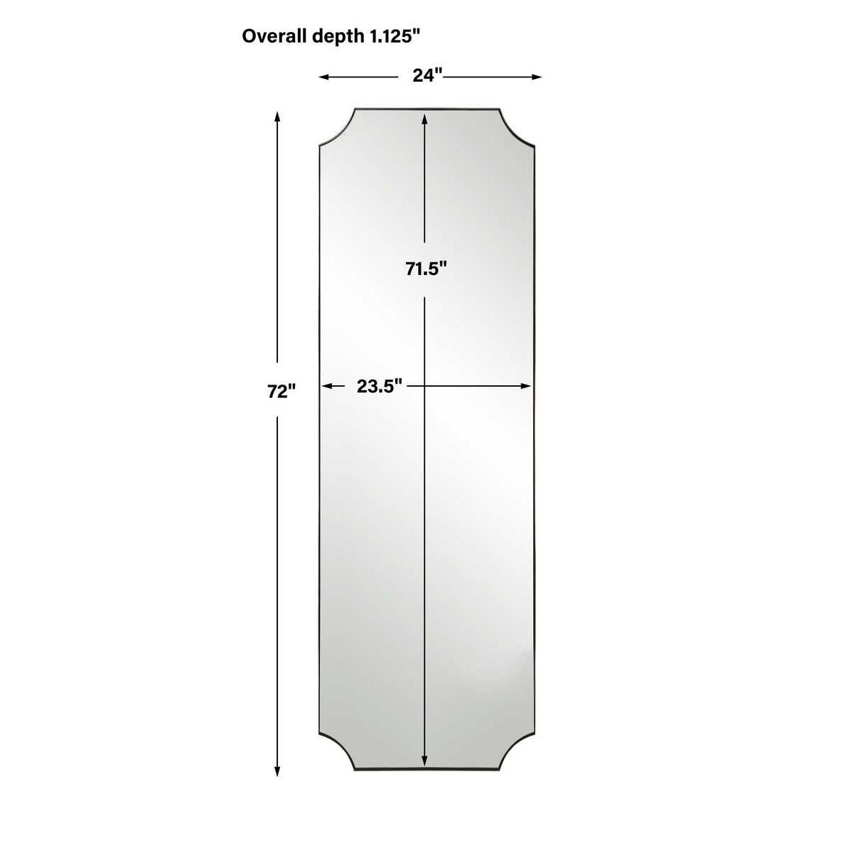 Uttermost Lennox Nickel Tall Mirror