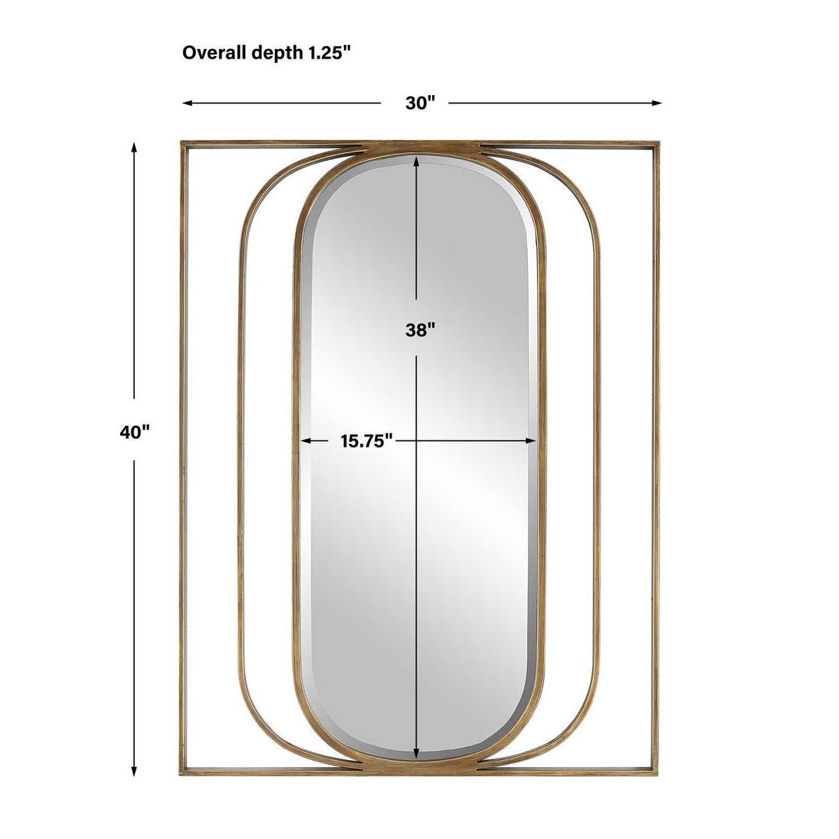 Uttermost Replicate Contemporary Oval Mirror