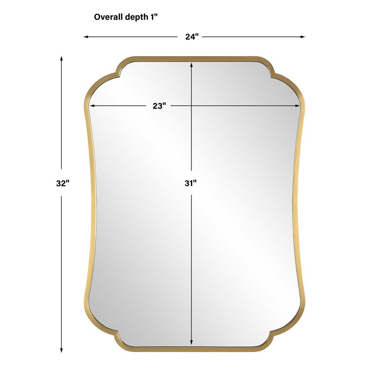 Uttermost Athena Brushed Brass Mirror
