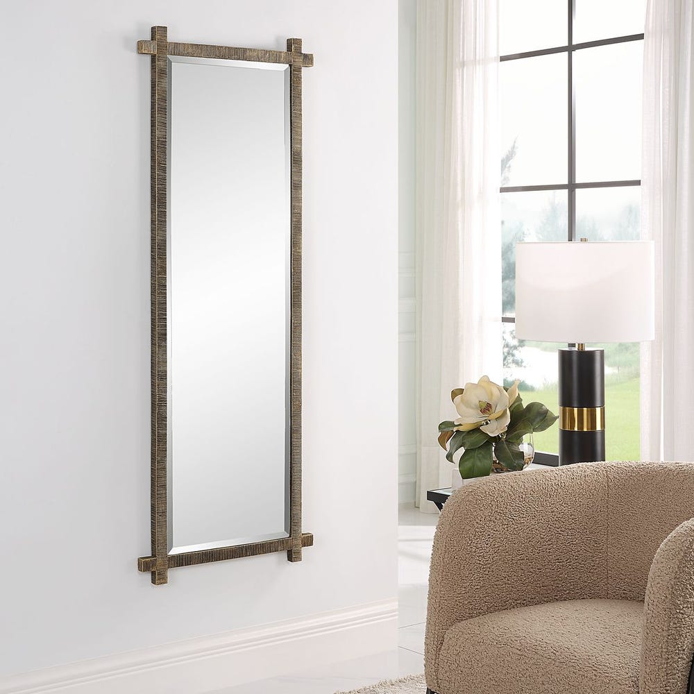 Uttermost Abanu Ribbed Gold Mirror