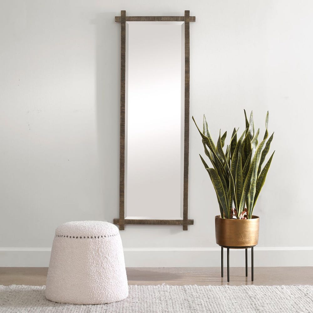 Uttermost Abanu Ribbed Gold Mirror