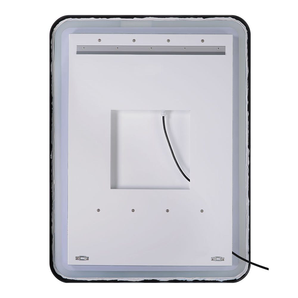 Uttermost Crofton Lighted Nickel Vanity Mirror