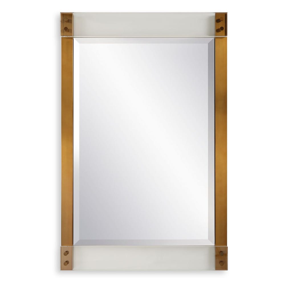 Uttermost Nera Plated Brass Mirror