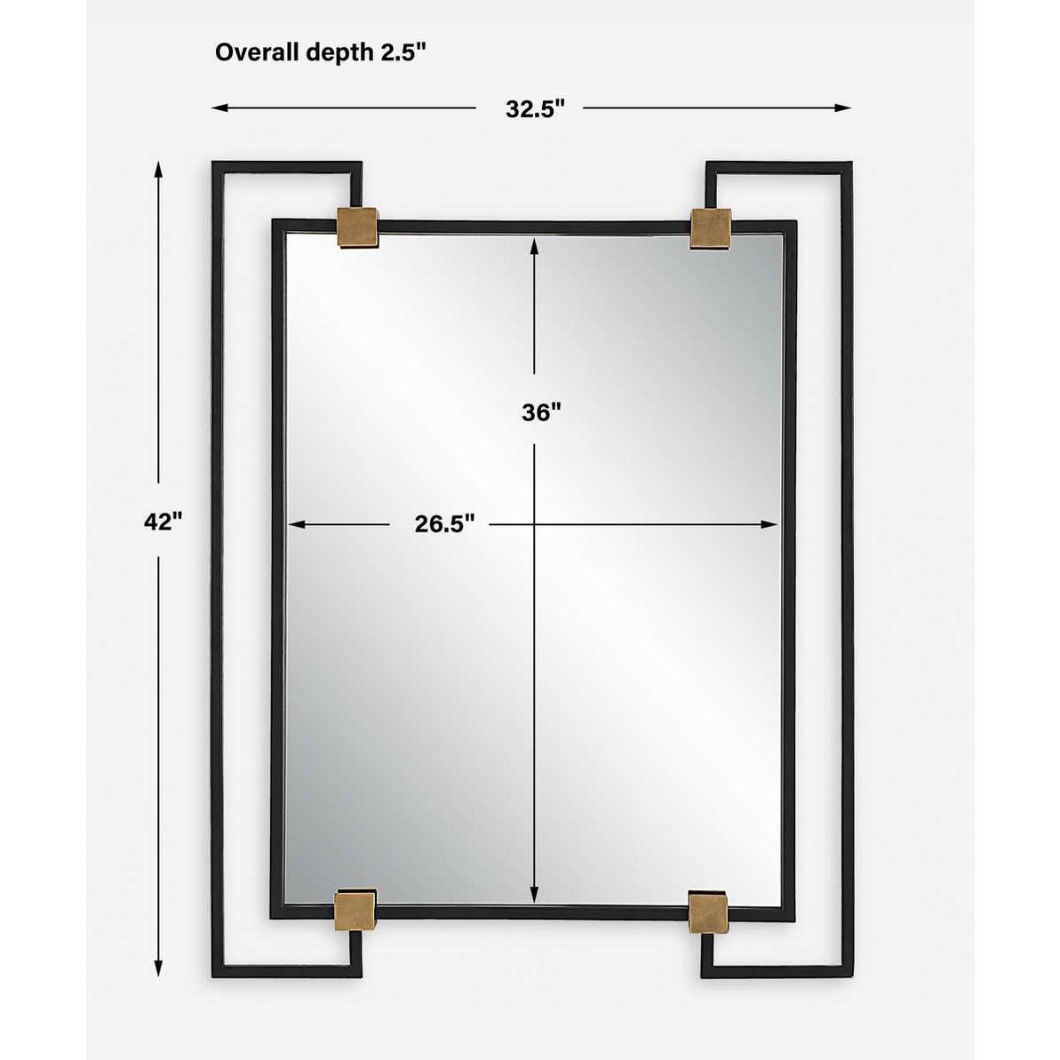 Uttermost Ivey Rectangle Industrial Mirror