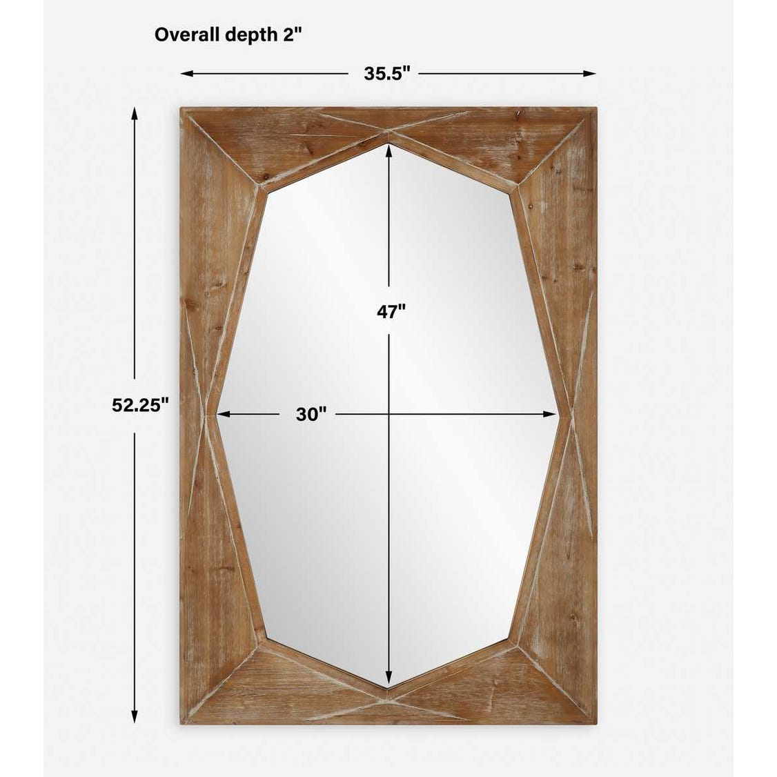 Uttermost Marquise Natural Wood Mirror
