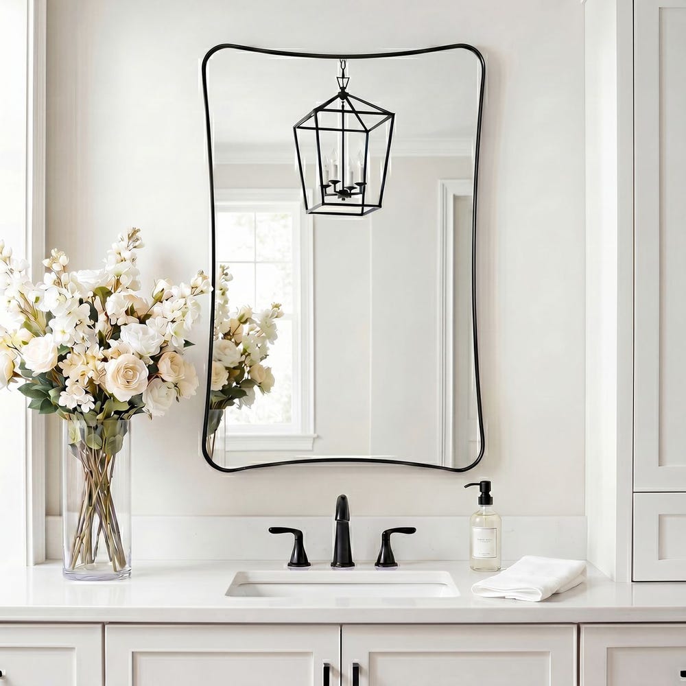 Uttermost Loudon Black Vanity Mirror