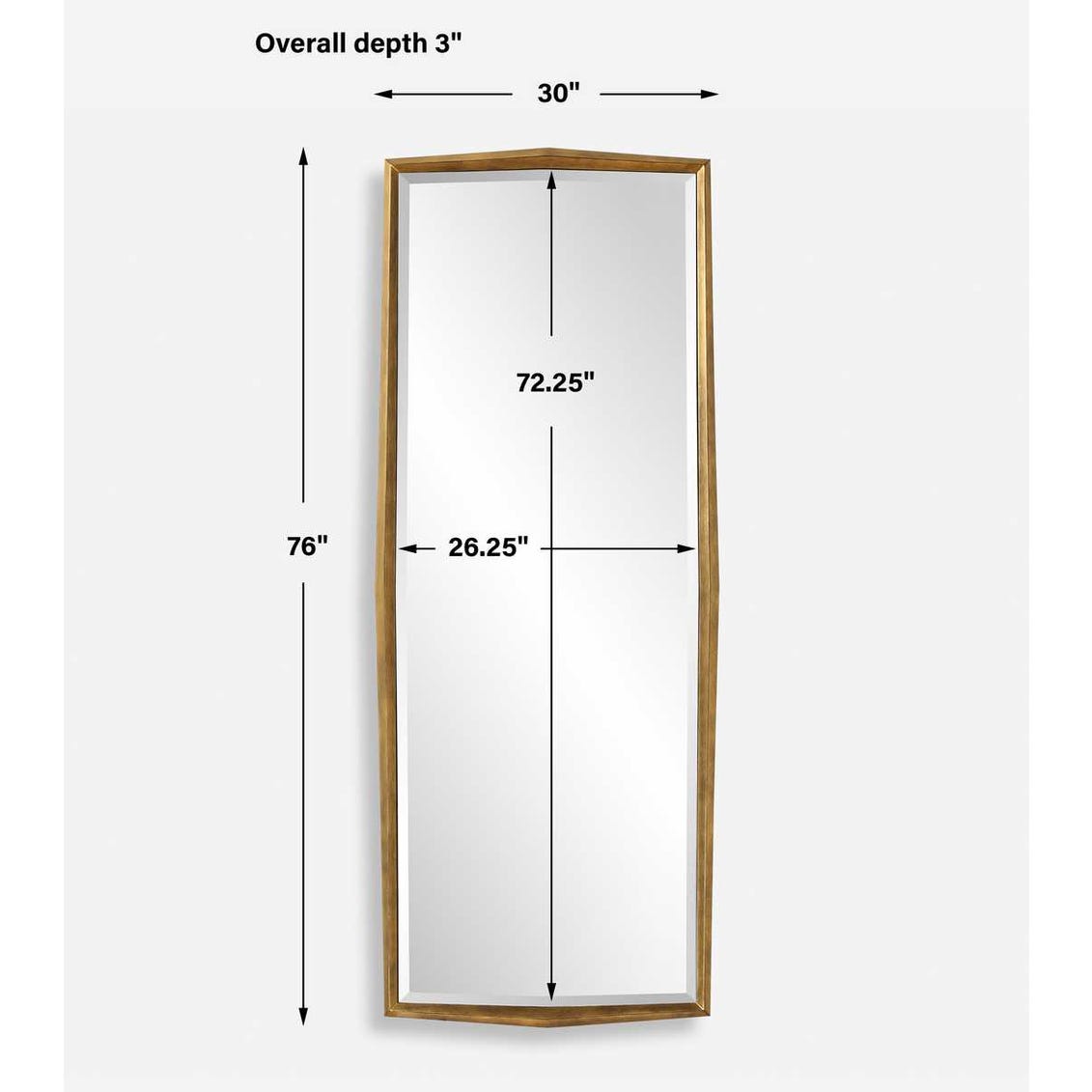 Uttermost On Point Wood Dressing Mirror