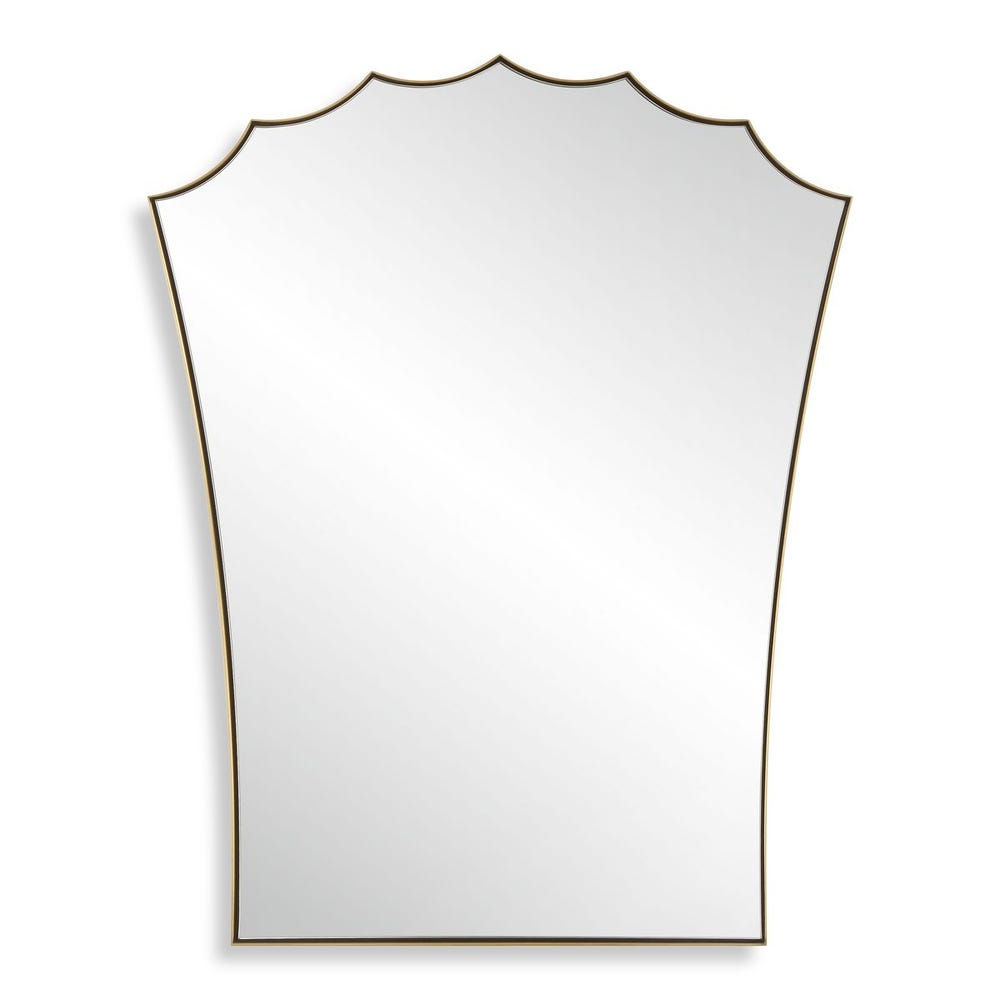 Uttermost Monarch Scalloped Arched Vanity Mirror
