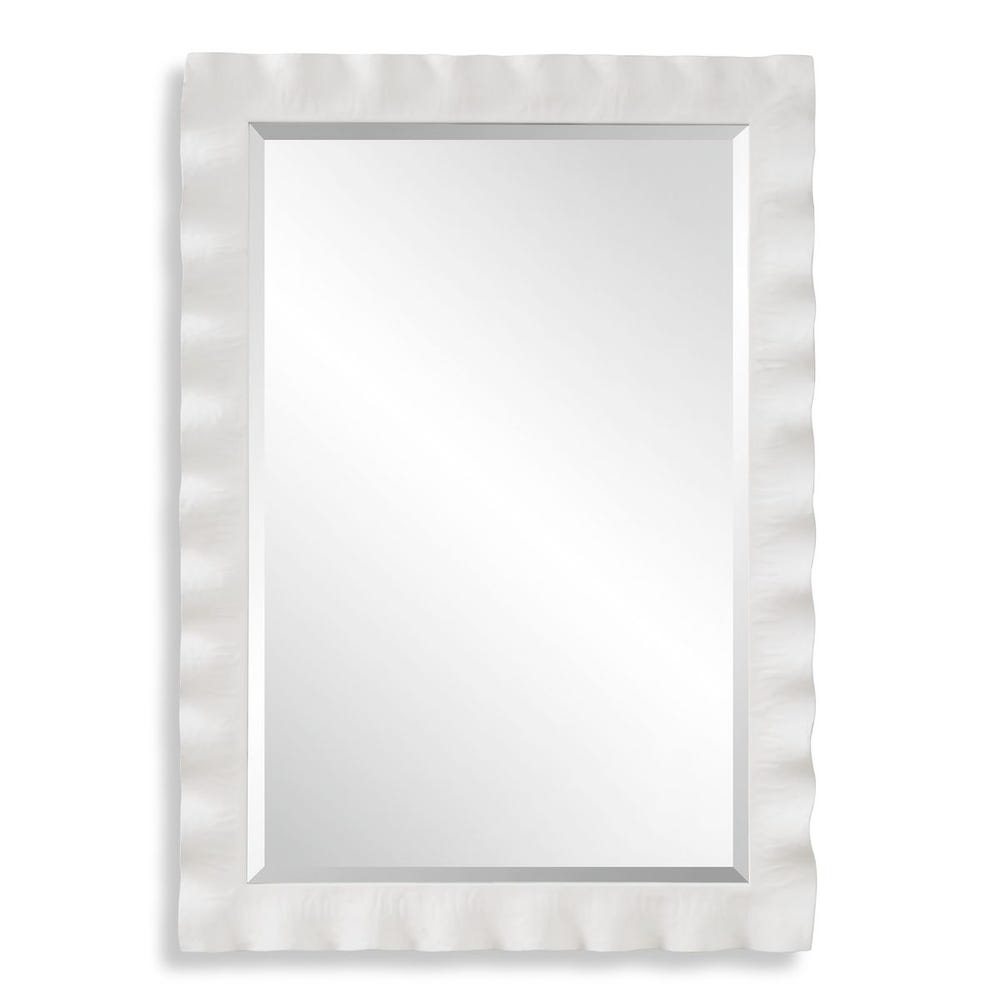 Uttermost Haya White Scalloped Mirror