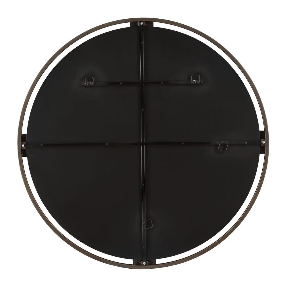 Uttermost Cornelia Black Round Mirror