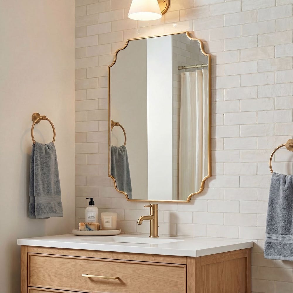 Uttermost Lennyn Gold Vanity Mirror
