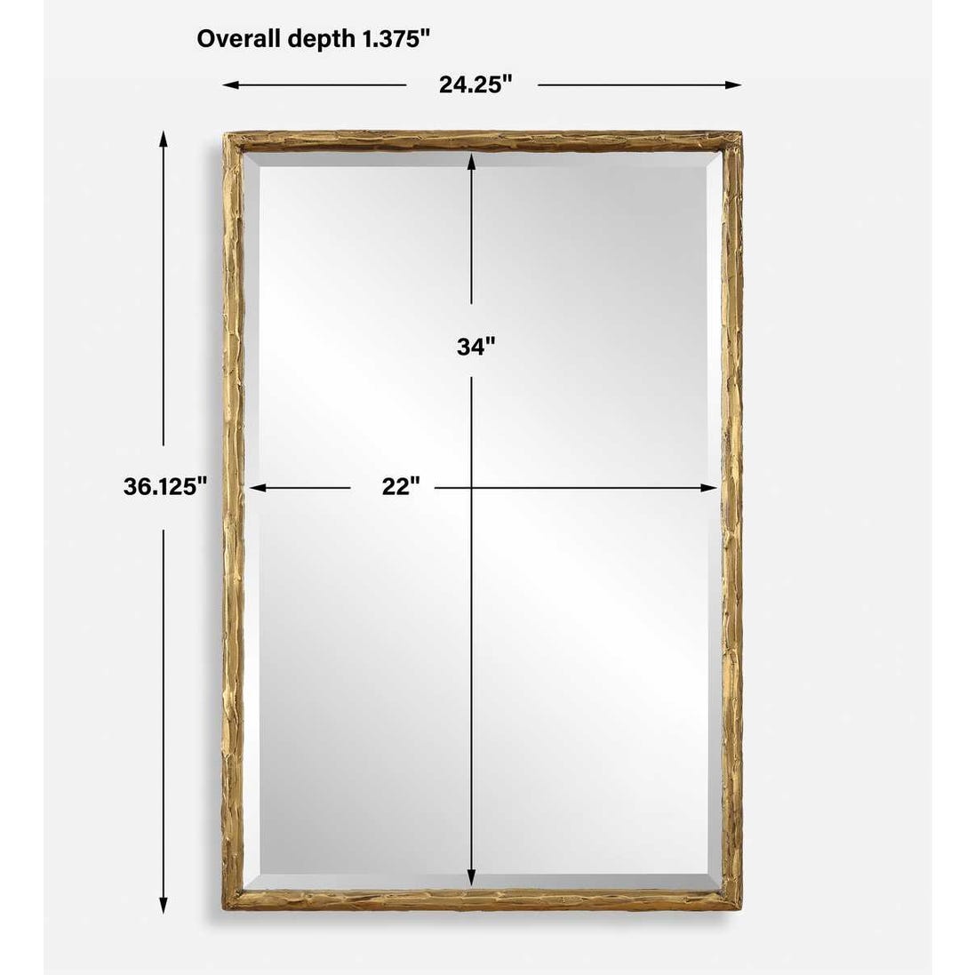 Uttermost Sutton Gold Vanity Mirror