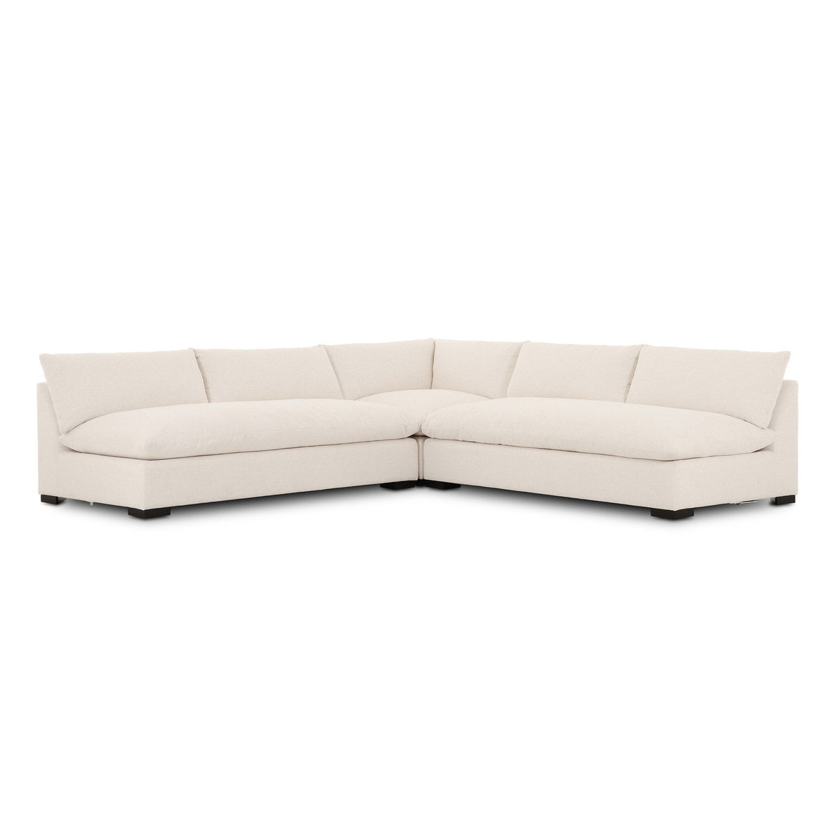 Grant 3-Piece Sectional - Crypton Nomad Snow by Four Hands