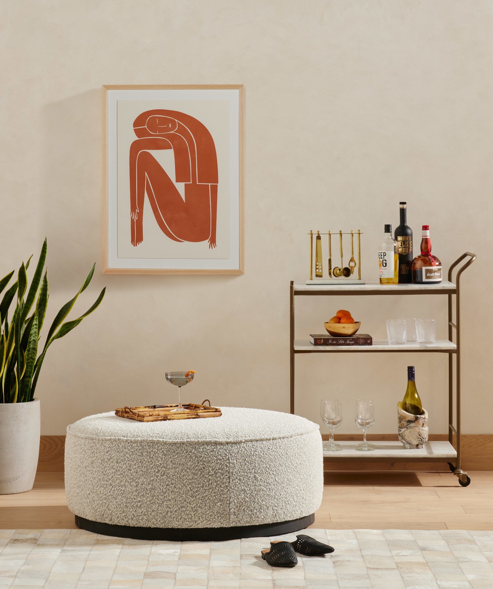 Sinclair Large Round Ottoman Ottomans & Stools Four Hands Ottomans & Stools,https://www.oldbonesco.com,Mid Century Furniture, Furniture Sale, Old Bones Co, Mid Century Sale, Four Hands Furniture, Sale,Gus, Sale,Perigold Sinclair Large Round Ottoman Ottomans & Stools Sale, Perigold Sale Sinclair Large Round Ottoman,Sinclair Large Round Ottoman Lulu and Georgia,Burke Decor Sale Sinclair Large Round Ottoman, open box furniture,Open Box Sinclair Large Round Ottoman