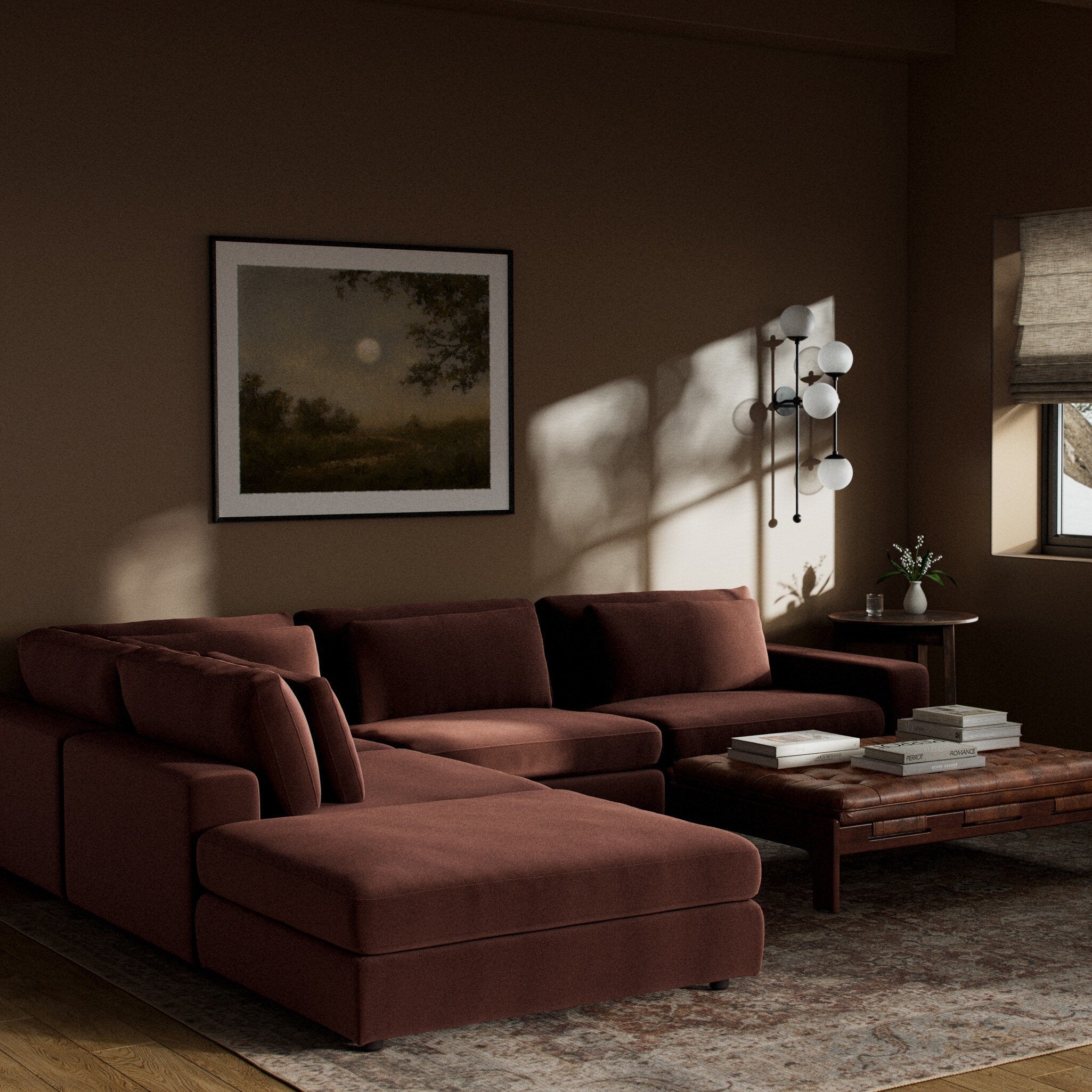 Bloor 4-Piece Sectional with Ottoman