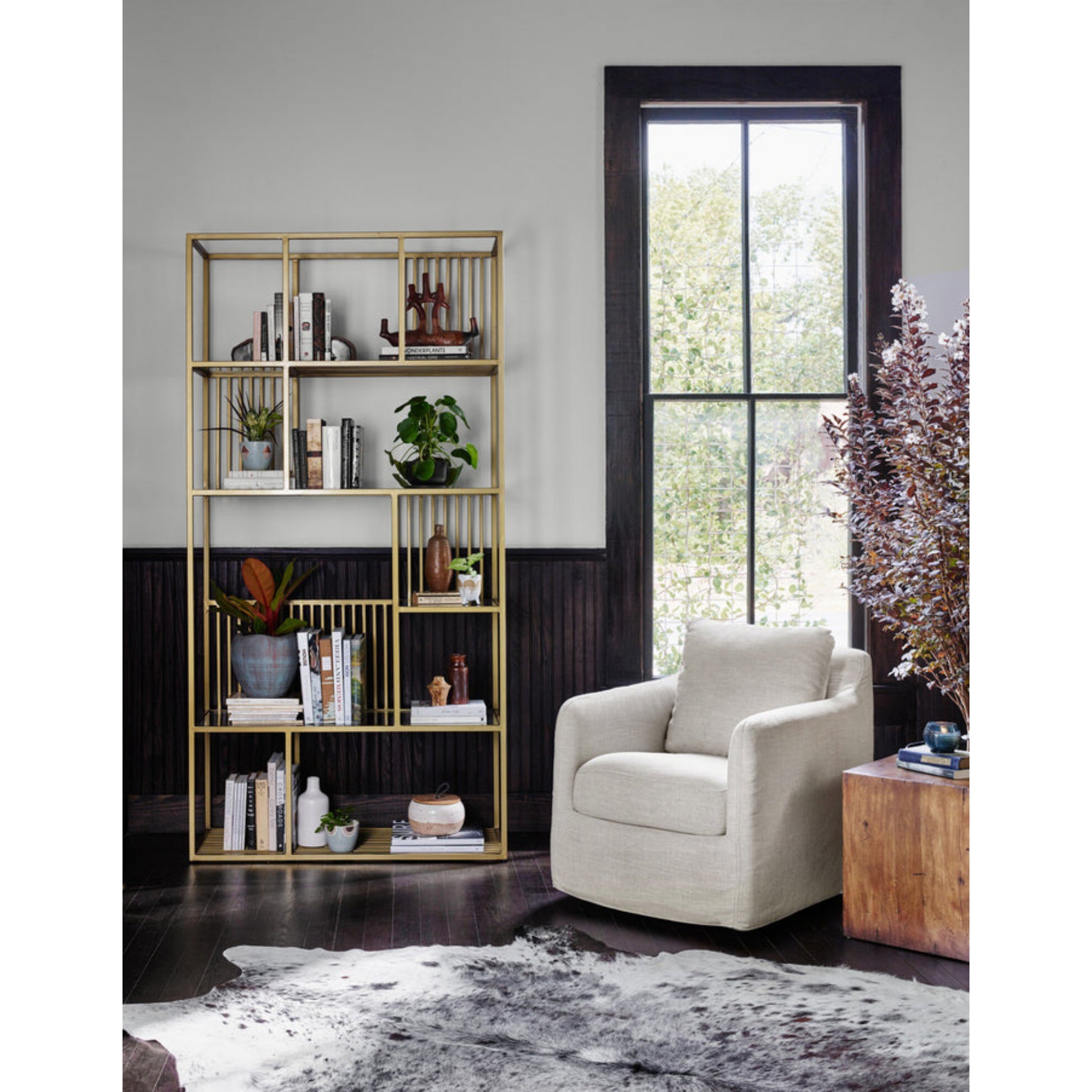 Banks Slipcover Swivel Chair