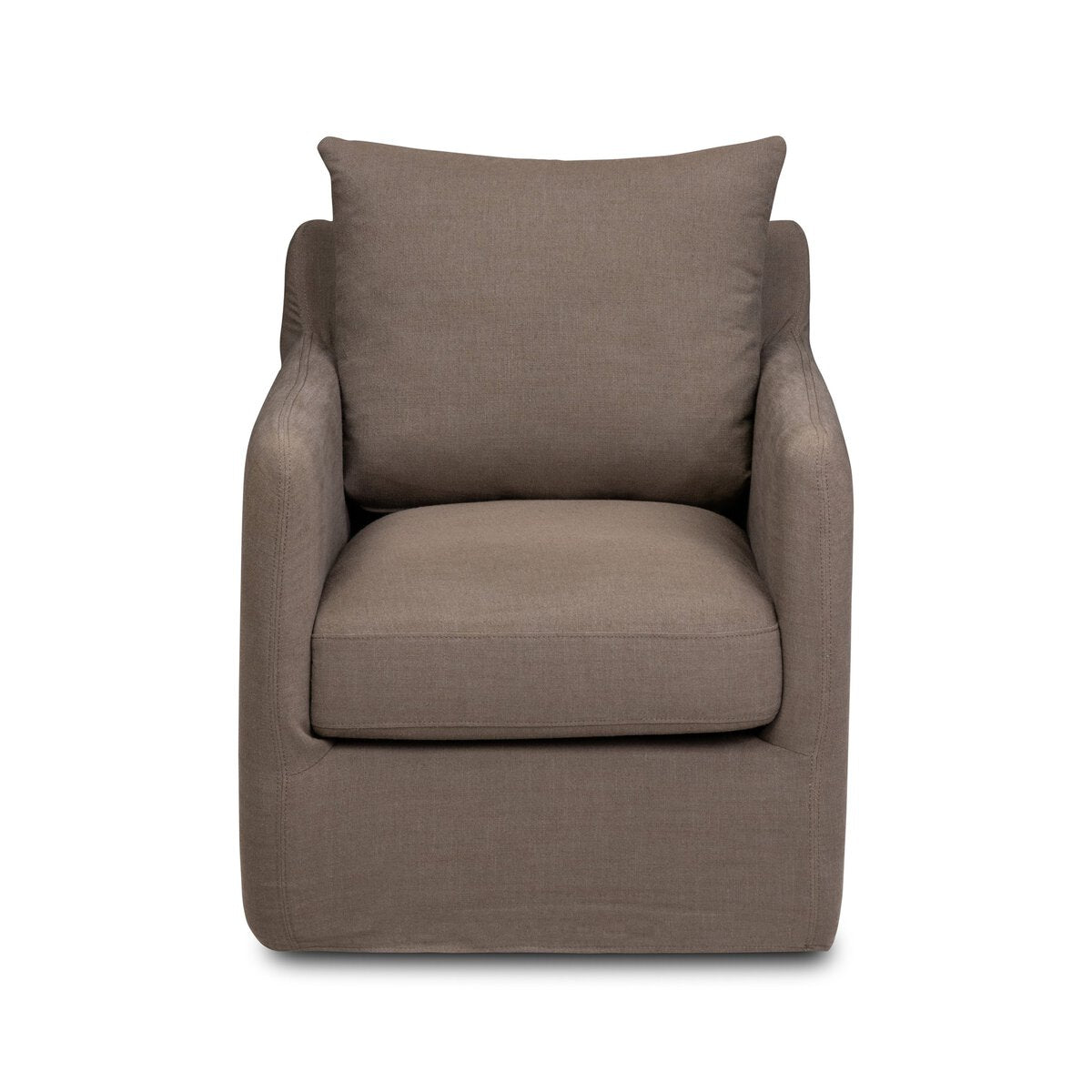Banks Slipcover Swivel Chair