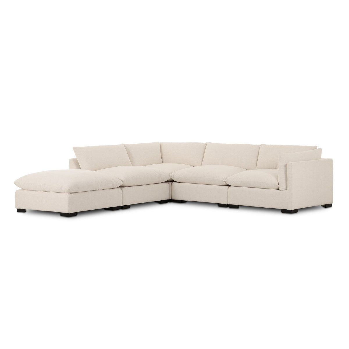 Westwood 5-Piece Sectional - Crypton Nomad Snow by Four Hands