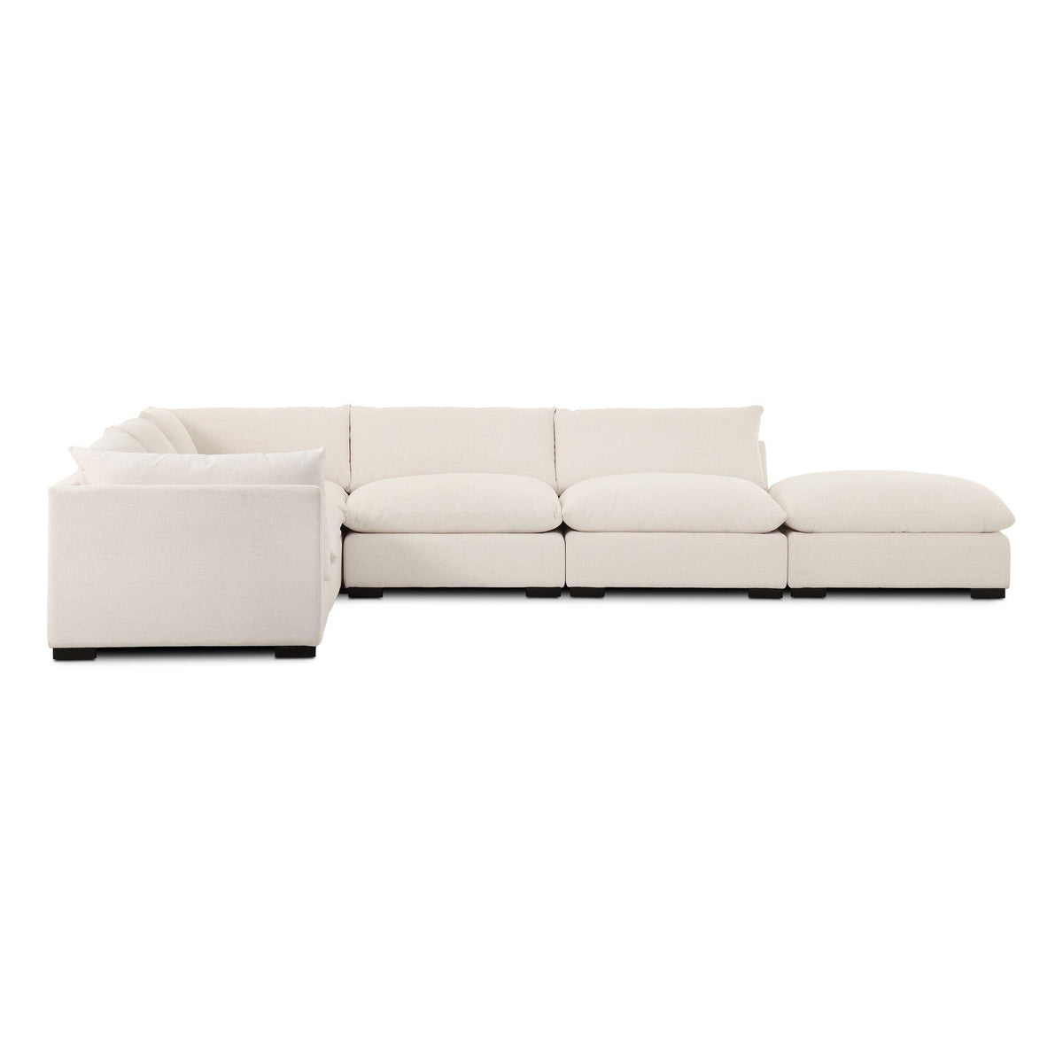 Westwood 5-Piece Sectional - Crypton Nomad Snow by Four Hands