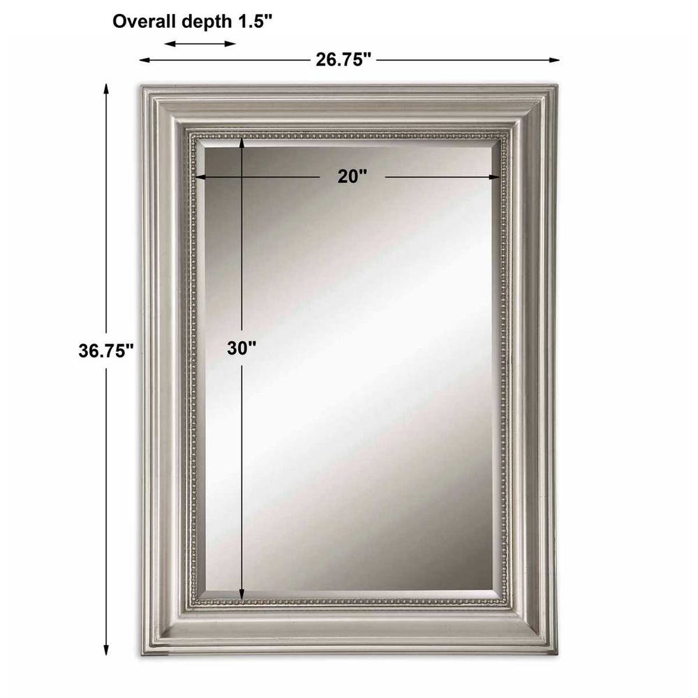 Uttermost Stuart Silver Beaded Mirror
