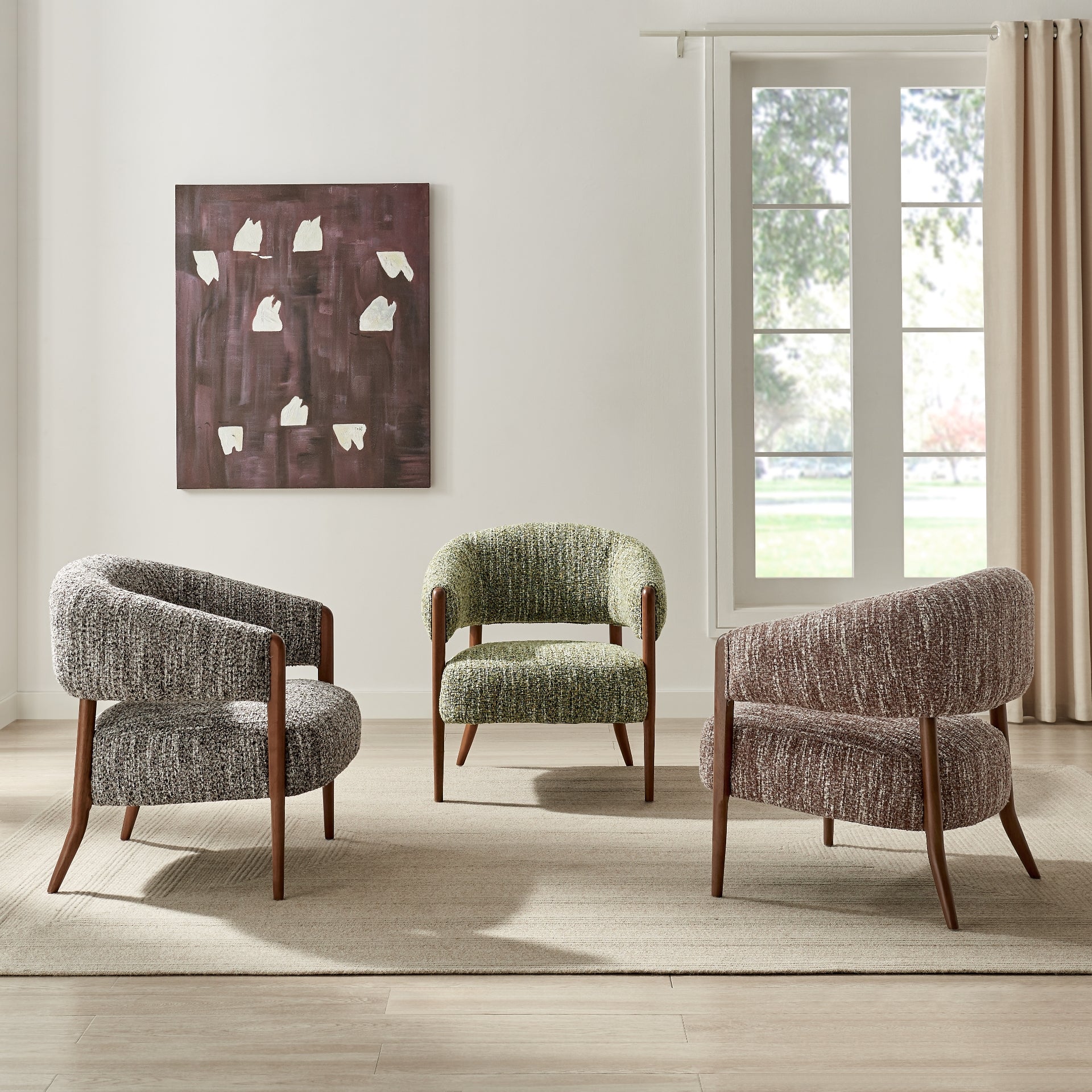 Mayla Boucle Accent Arm Chair