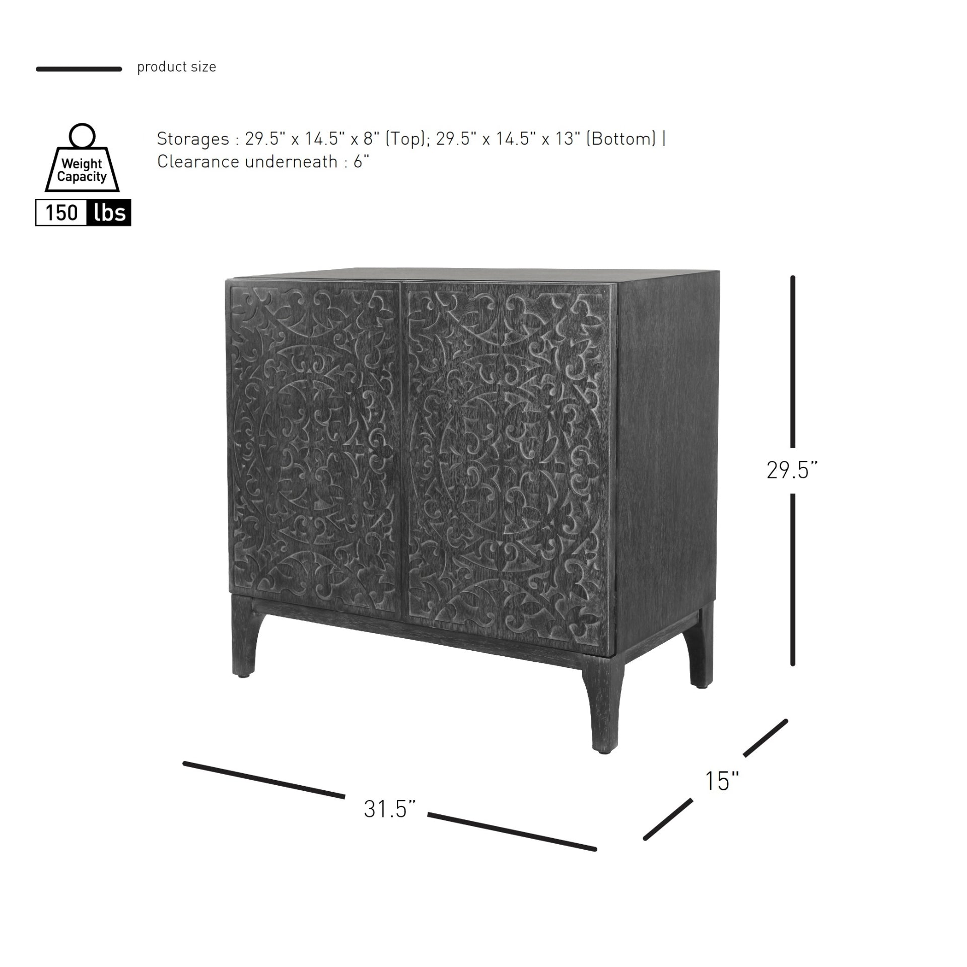 Margie KD 2 Doors Cabinet