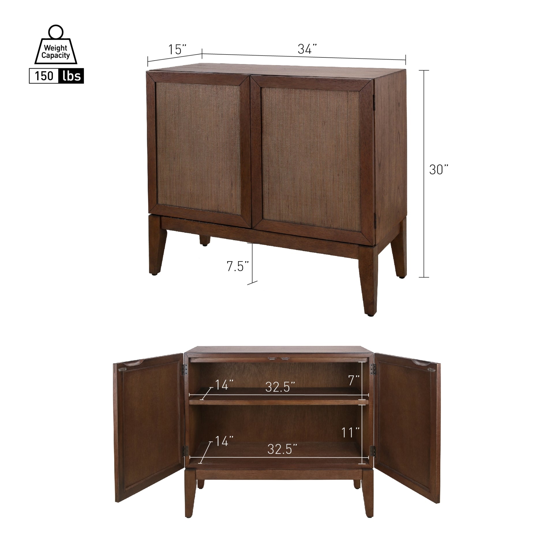 Deria 2 Doors Cabinet