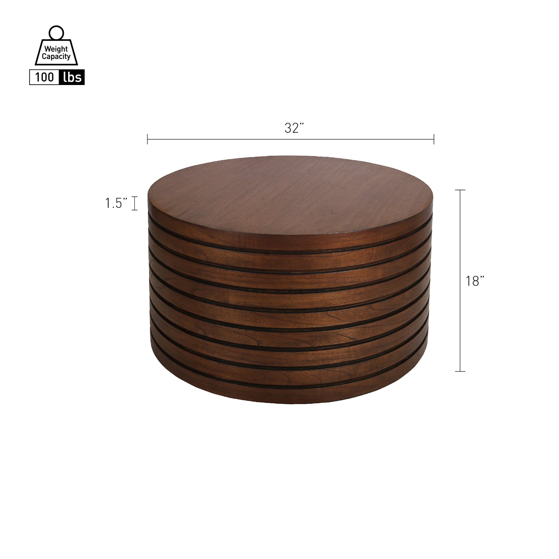 Corvin Coffee Table - Walnut