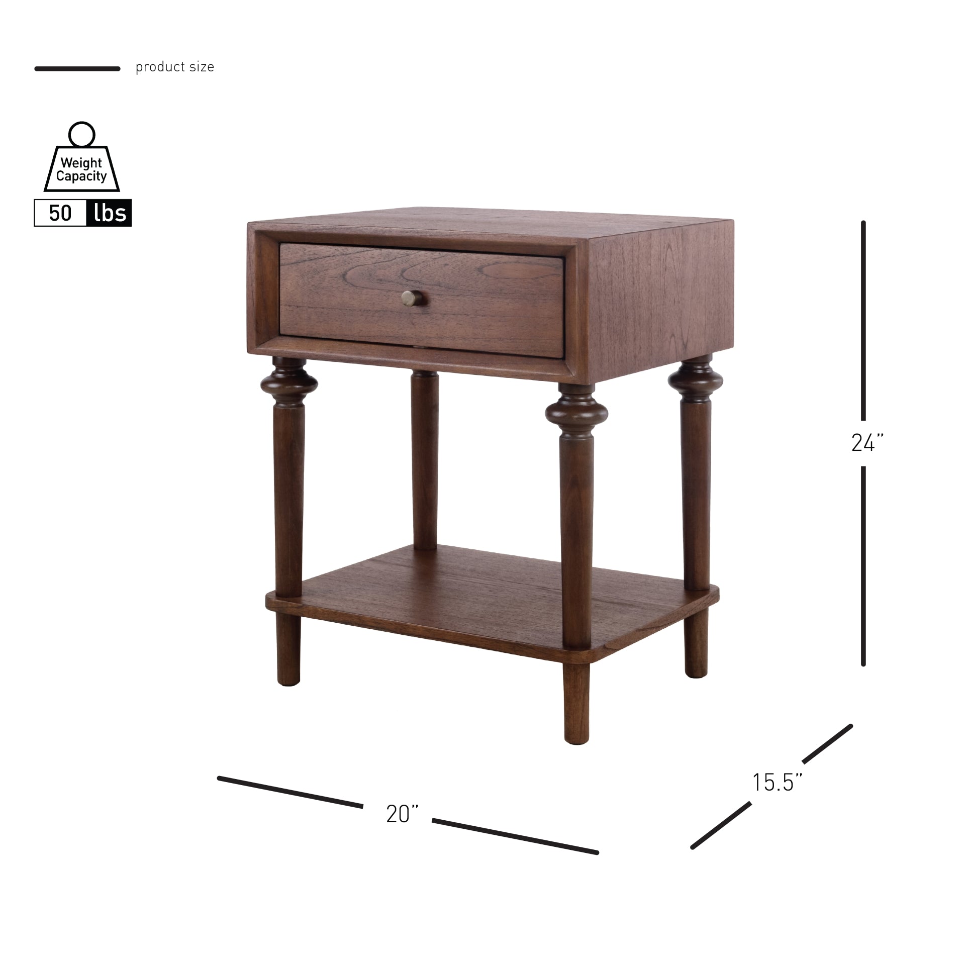 Romilda Nightstand/Side Table