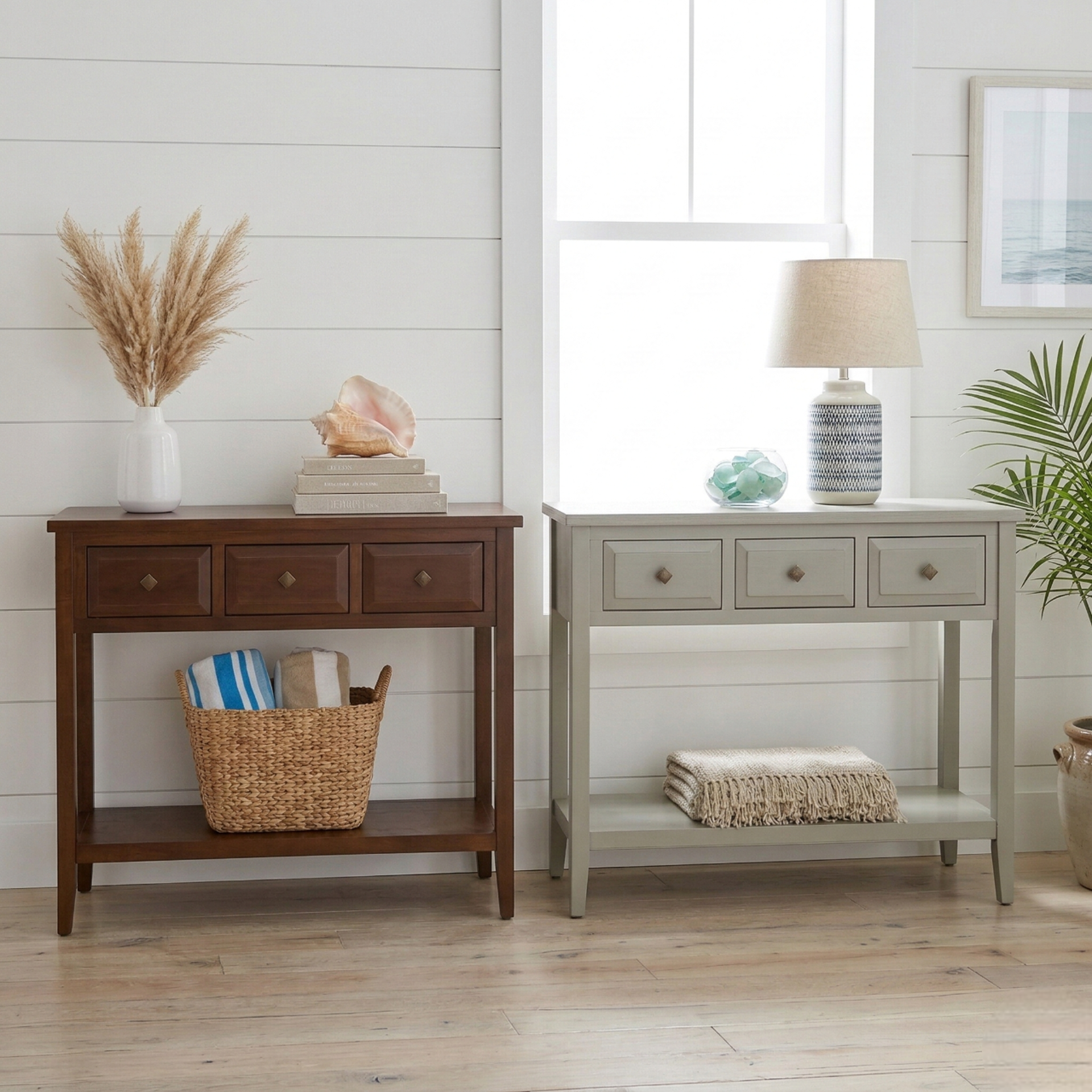 Wexford 3 Drawers Console Table with Shelf