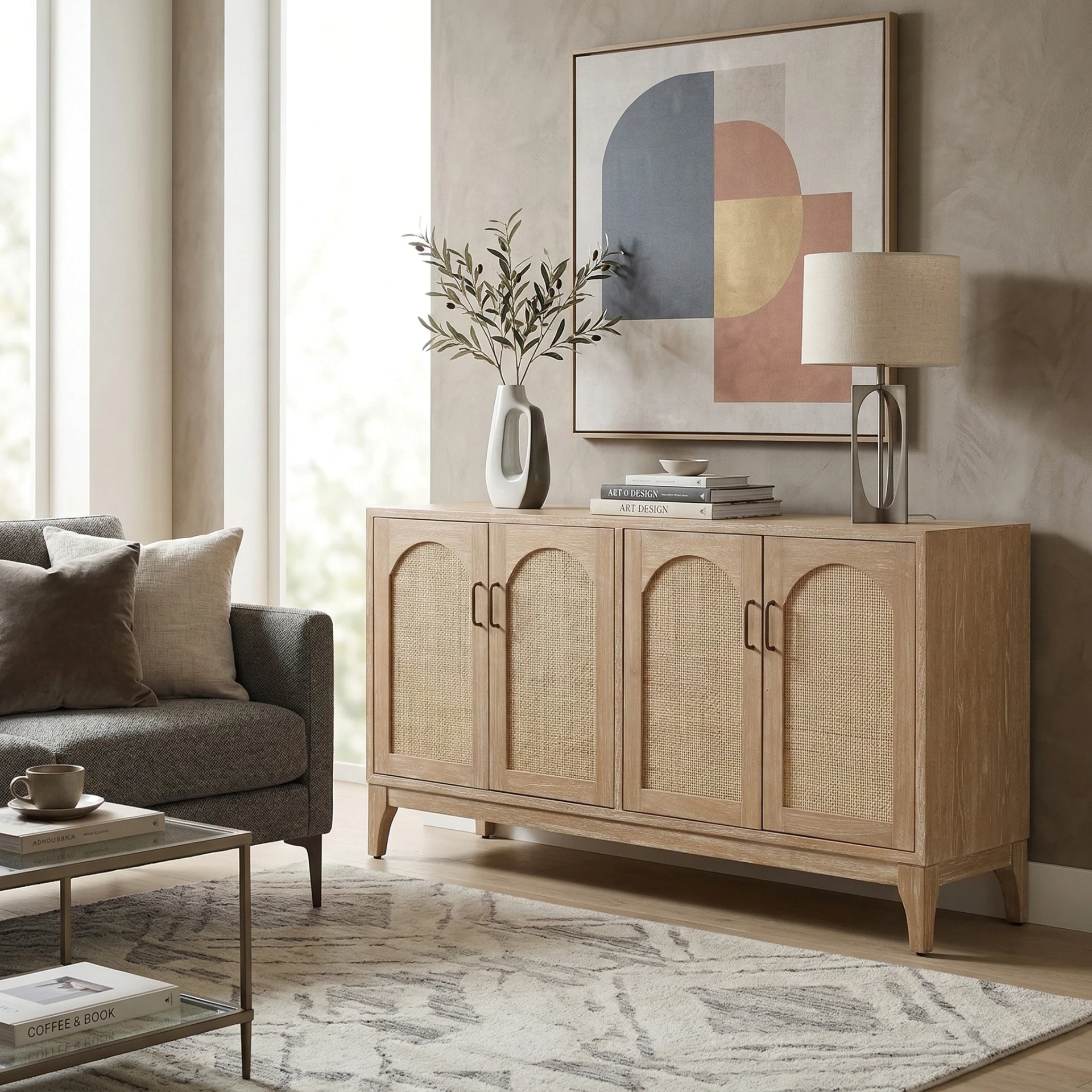 Chantilly 4 Doors Buffet/Sideboard