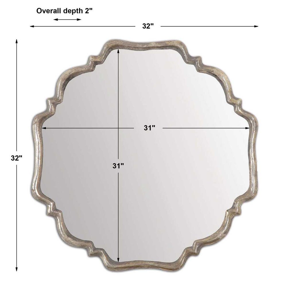 Valentia Silver Mirror by Uttermost